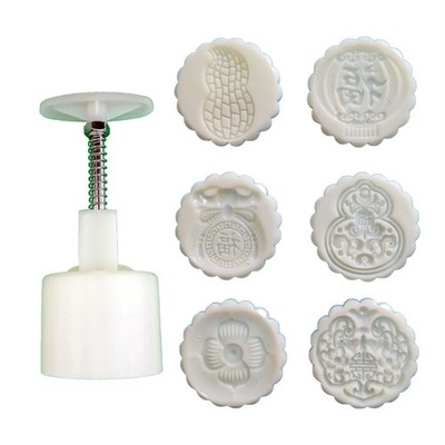 Mung Bean Cake Model Printed with Embossed Ice-skin Pastry Baking Grinding Tool