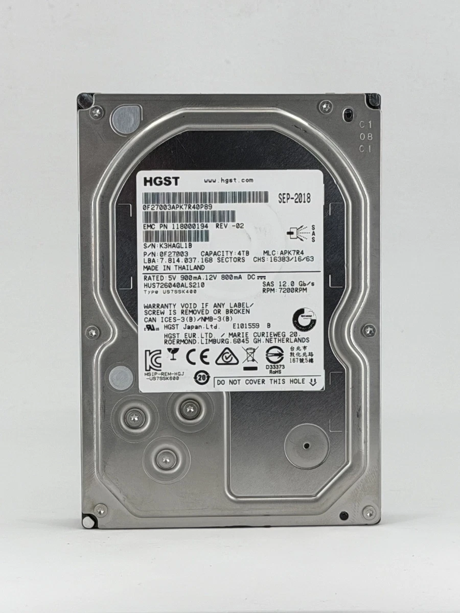 HGST 4TB Computer Internal Hard Disk Drives for sale | eBay