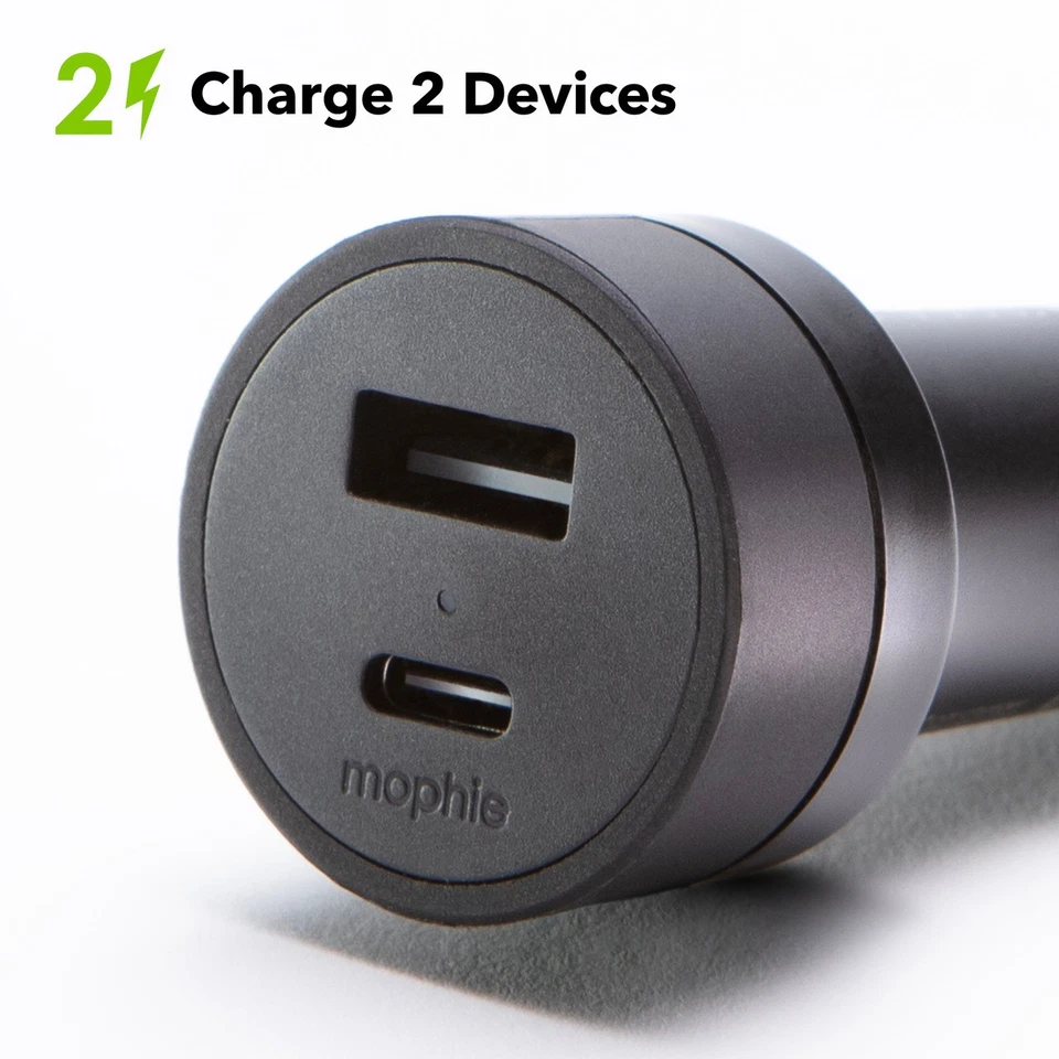 Mophie Car Charger USB-C USB-A 42W - Image 4 of 4