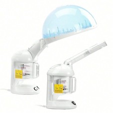 New 2-in-1 Hair Facial Steamer Rotating Nozzle Salon Spa 110V 300ml