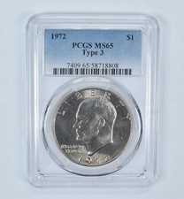 1972 Eisenhower $1 tipo 3 MS65 PCGS