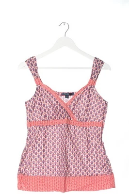 BODEN Haut taille empire Dames Top T EU 40 blanc-violet-rose style décontracté - Photo 1/4