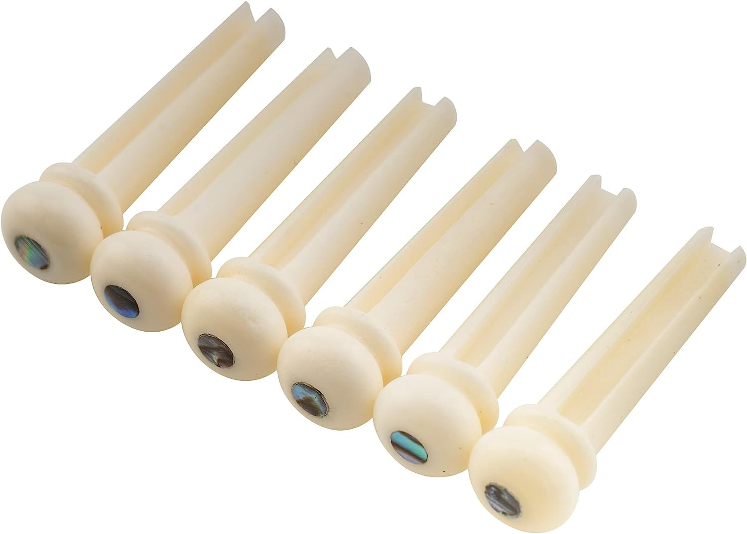 Slotted Acoustic Guitar Buffalo Bone Bridge Pins for Martin 