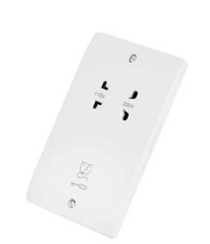 MK K701WHI 2 Gang Shaver Socket White 115/230v 230v Input
