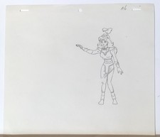 CAPTAIN N The Game Master Original Animation Production Art Drawing DIC Ent