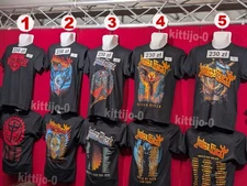 NEW!! Judas Priest Merch Shield of Pain Tour 2025 reprint T-Shirt