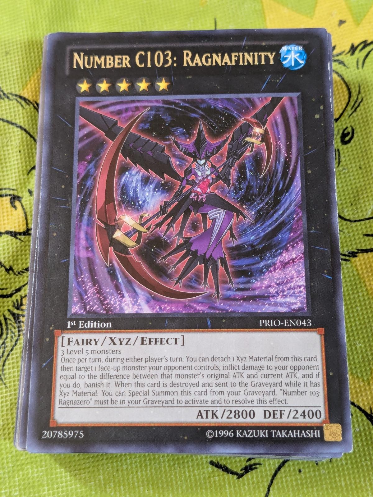 Number C103: Ragnafinity PRIO-EN043 Rare Primal Origin Yu-Gi-Oh Unlimited DMG