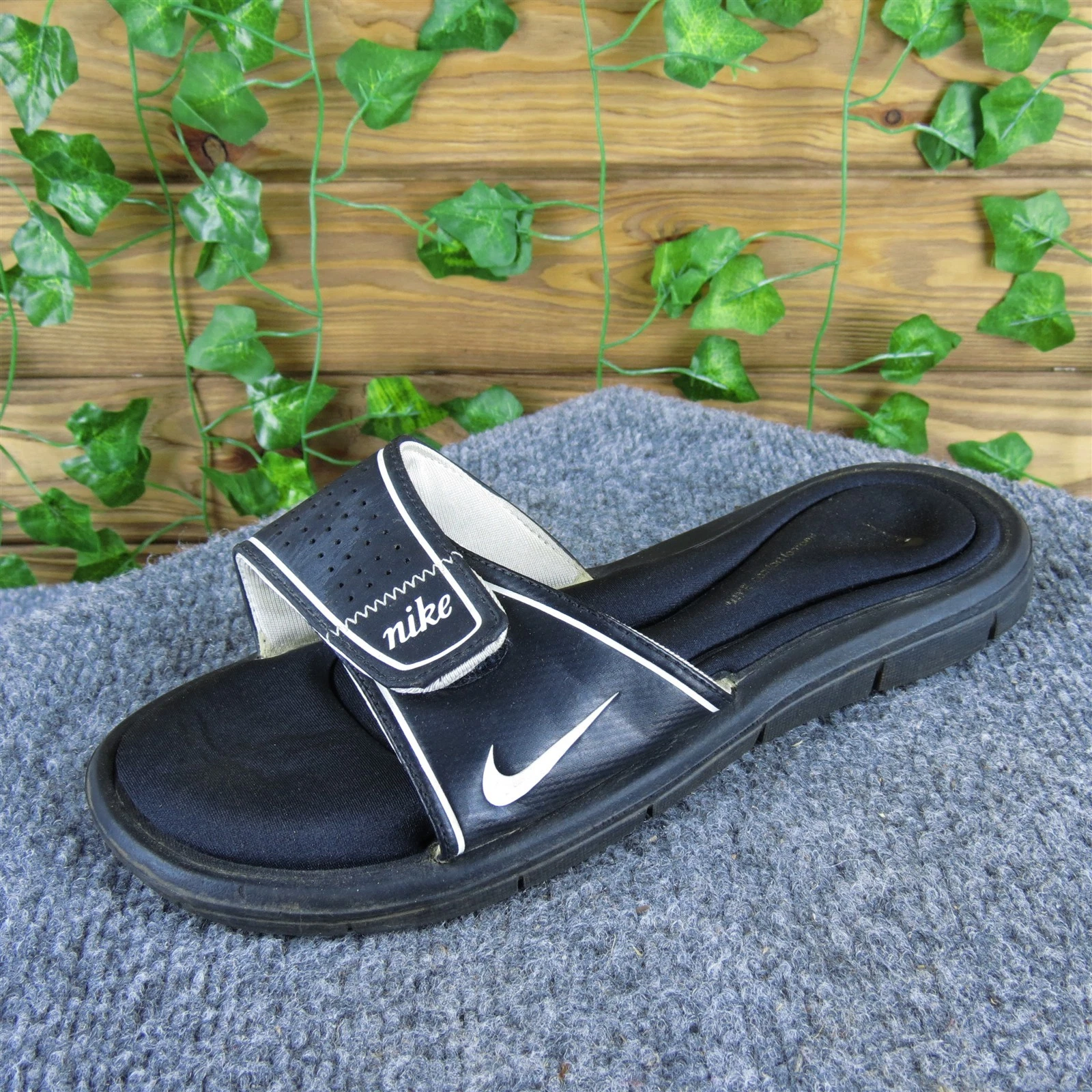 Nike Donna Comfort Pad Slide Nero Sintetico Tg 9 Medium Usat
