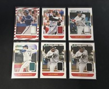 2021 Panini Donruss Baseball 1987 Retro MATERIALS Relic Card Insert Lot 6 Cards