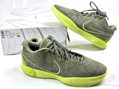 Nike LeBron XXI Algae FV2345-302 Men's 13 Basketball Shoes Gray Volt w/ Box