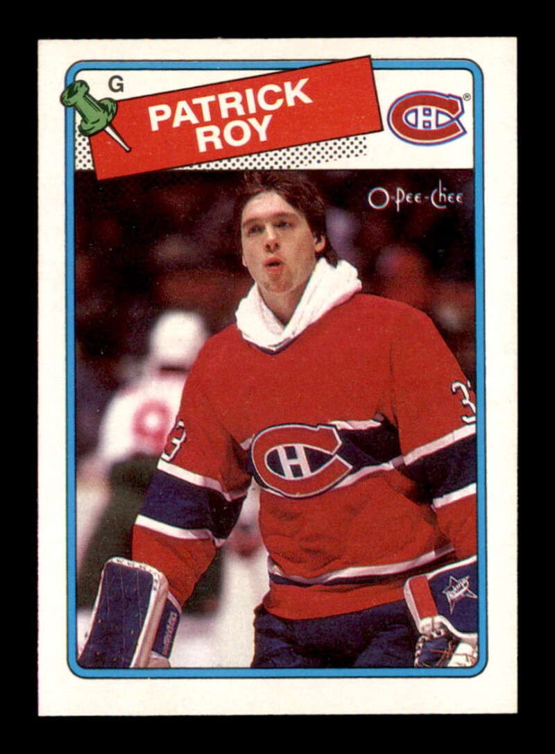 Patrick Roy #116 Hockey Cards 1988 O-Pee-Chee trading card — raw and PSA graded price guide