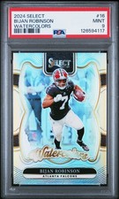 2024 PANINI SELECT WATERCOLORS #16 BIJAN ROBINSON PSA 9