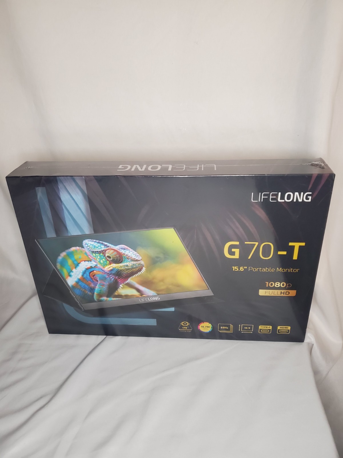 Lifelong 1920 X 1080 15.6" 1080P Portable Monitor G70-T: IPS, Built-in Speakers