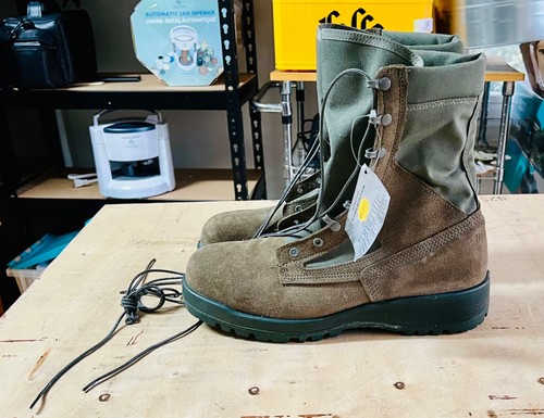 Belleville 600ST Sage Green Combat Boot Men 11.5 SteelToe USA Military Issue NEW - Afbeelding 1 van 6
