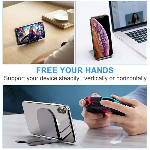 UK Mini Desktop Stand Adjustable Phone Holder for iPhone Samsung Xiaomi Huawei - Picture 7 of 13