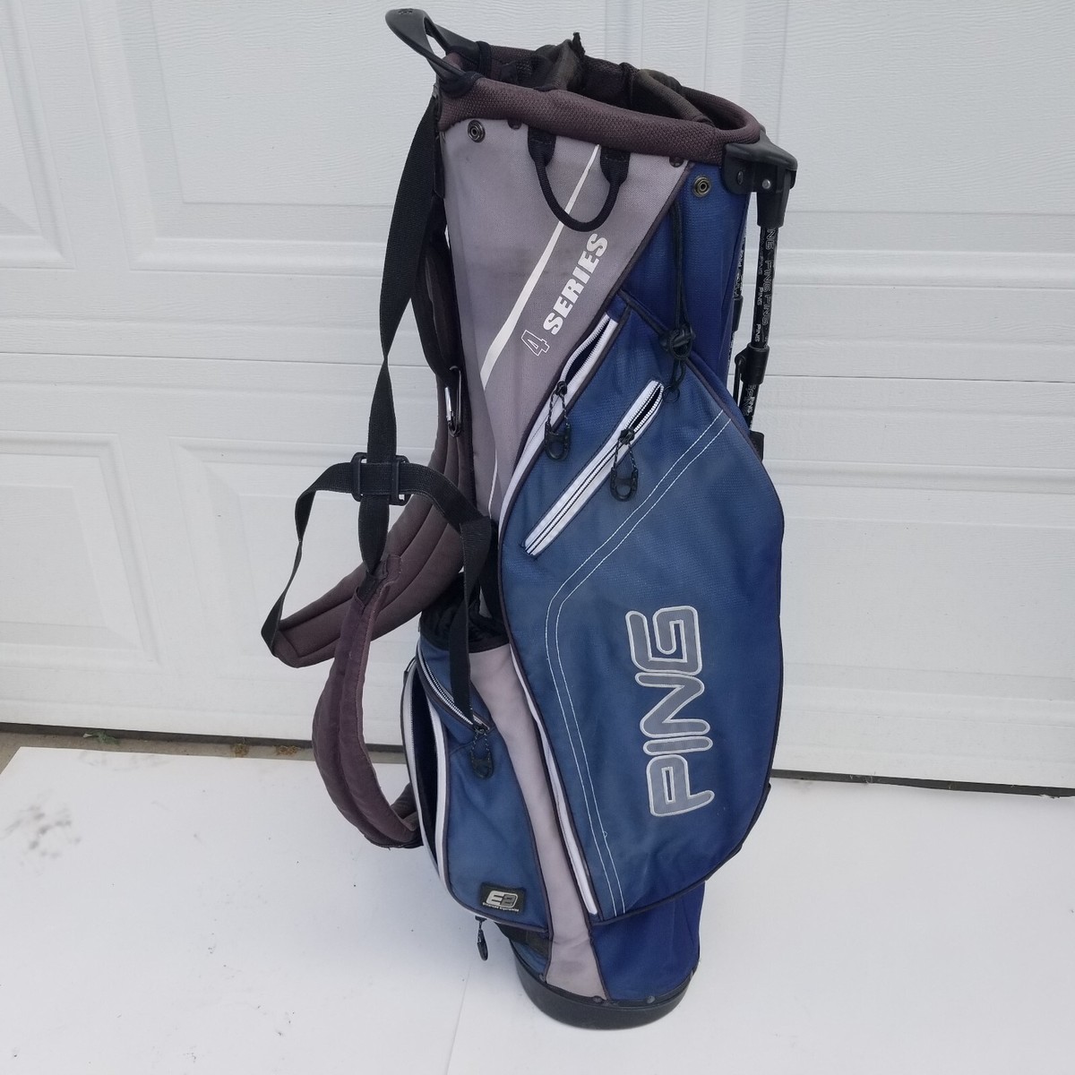 Ping Golf 4 Series Stand Carry Bag Blue Black Gray Dual Strap 4