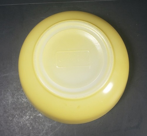 Vintage kleine gelbe Glasbackschüssel - Bild 6 von 10