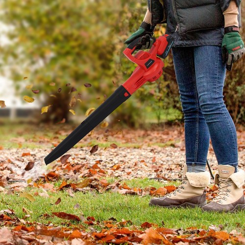 Garden Yard Cordless Leaf Snow Blower Air Vacuum 21V with 2 Battery+Charger - Picture 1 of 24