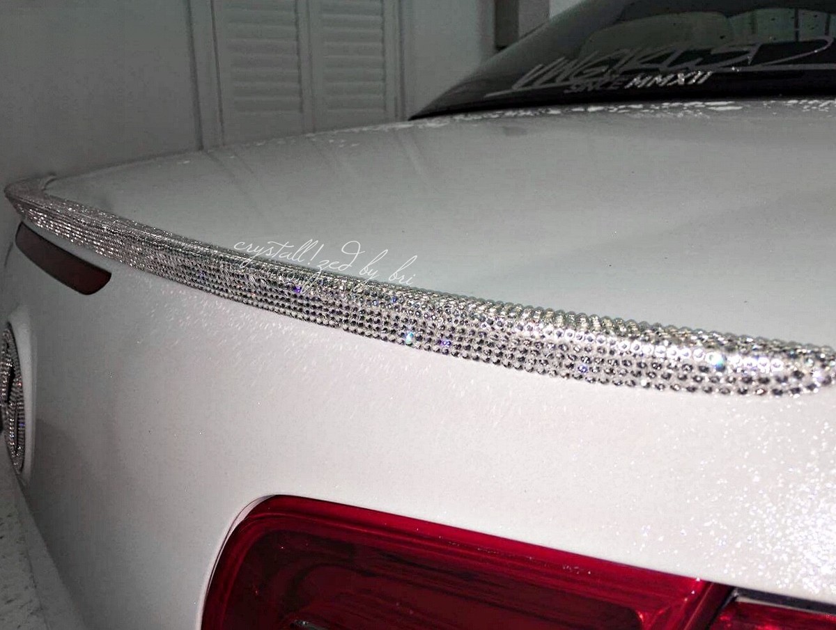 Bling Your Spoiler AUSTRIAN CRYSTALS Custom Car Wing Bedazzled