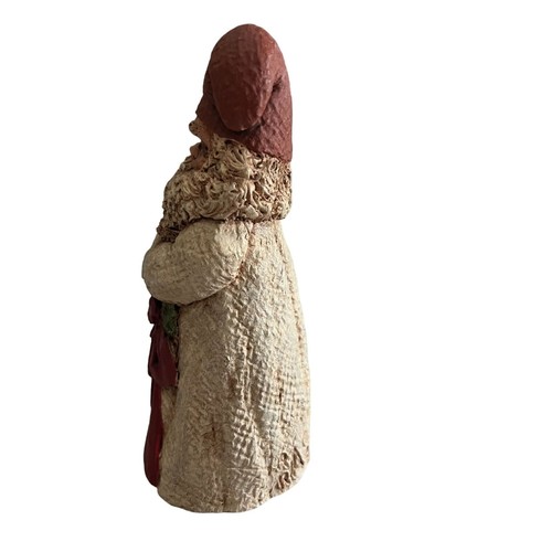 Signed Rita Reed Allred Christmas Folk Art Carved Resin Elf 54/5000 Santa - Picture 5 of 7