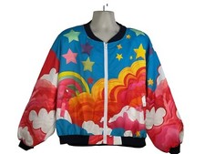 kids 3year art to wear colorful unisex cotton blend bomber jacket