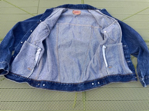 CAPPOTTO CAMIONISTA RAGAZZO GIOVANE XL LEVIS VITA BLU JEANS DENIM GIACCA PRELAVAGGIO WPL 423 - Foto 18 di 24