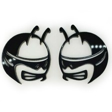 Pair Gloss Black Scat Pack Head Emblems Fits Dodge Challenger Charger Bee Badge Pair Gloss Black Scat Pack Head Emblems Fits Dodge Challenger Charger Bee Badge