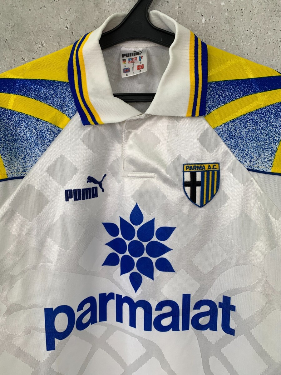 PARMA A.C. 1995 1996 1997 HOME FOOTBALL SHIRT PUMA JERSEY SIZE S