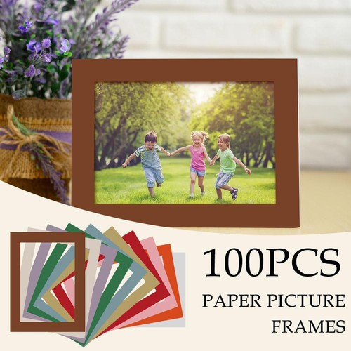100pc Combination Paper Photo Frame Wall Photo Hanging Picture DIY