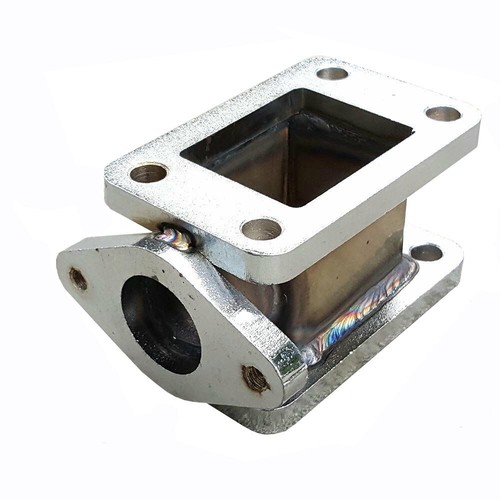 T3 to T3 Flange Adapter with 38mm External Wastegate Exhaust Manifold Adapter - Foto 2 di 6