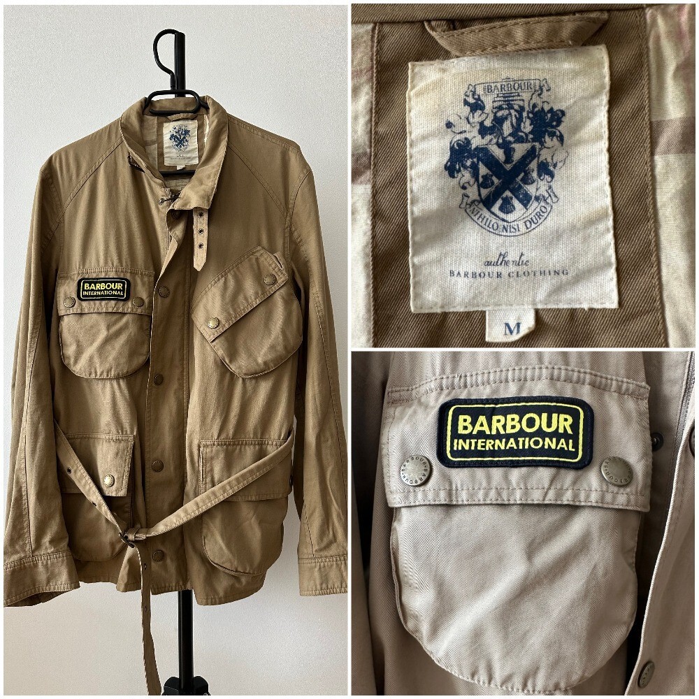 BARBOUR WASHED TWILL INTERNATIONAL T666 BELTED JACKET | eBay