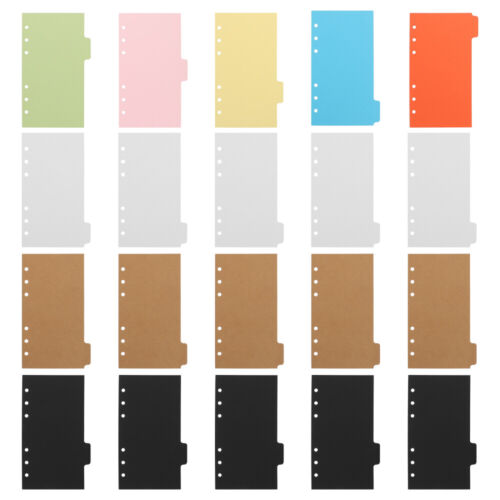  20 Pcs Study Supply Index Divider Colorful Binder Tabs Folder - Picture 1 of 12