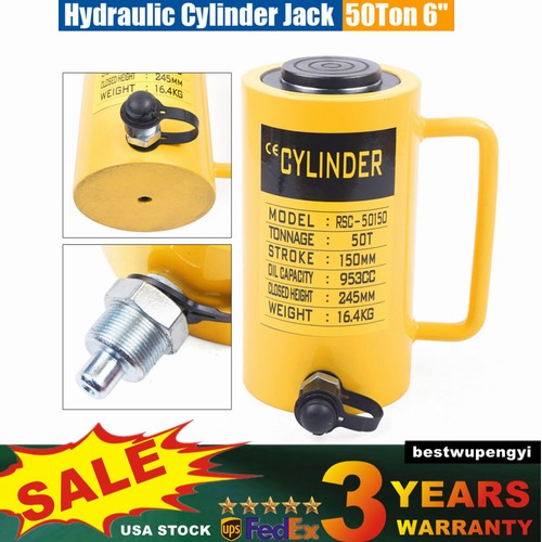 SPX Power Team RSS502 Hydraulic Cylinder – 50 Ton Capacity, 2-3/8" Stroke, Single/Double Acting