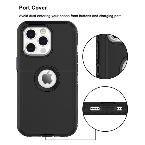 Funda para iPhone 14 13 12 11 XR XS MAX compatible con Otterbox Defender + Protector de pantalla - Imagen 26 de 51