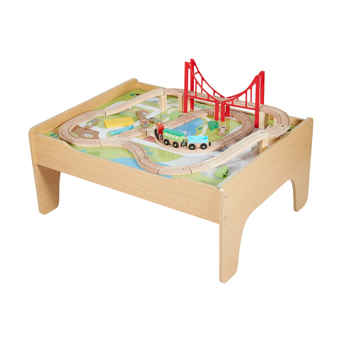 Wooden train 2025 table tesco