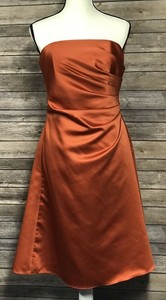 burnt orange homecoming dress