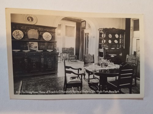 3 - 1940 Franklin D Roosevelt Home Hyde Park NY Real Photo Postcard Vintage RPPC - Picture 4 of 9