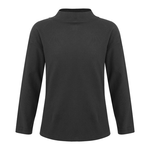 Boys Girls Solid Color Turtleneck T-Shirt Tops Cotton Mock Neck Long Sleeve Tops - Picture 56 of 60