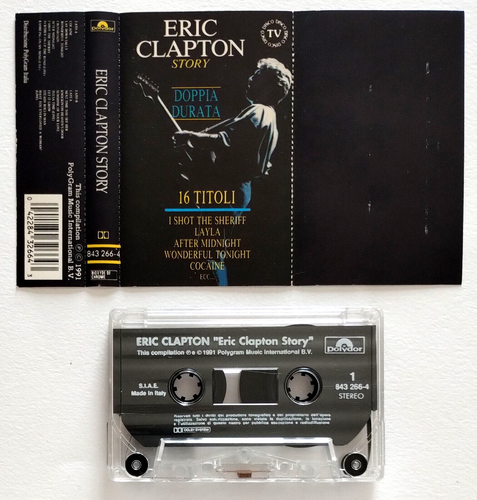 Mc Eric Clapton Story Musicassetta Cream Rock Music Italy 1991 Vintage (P)