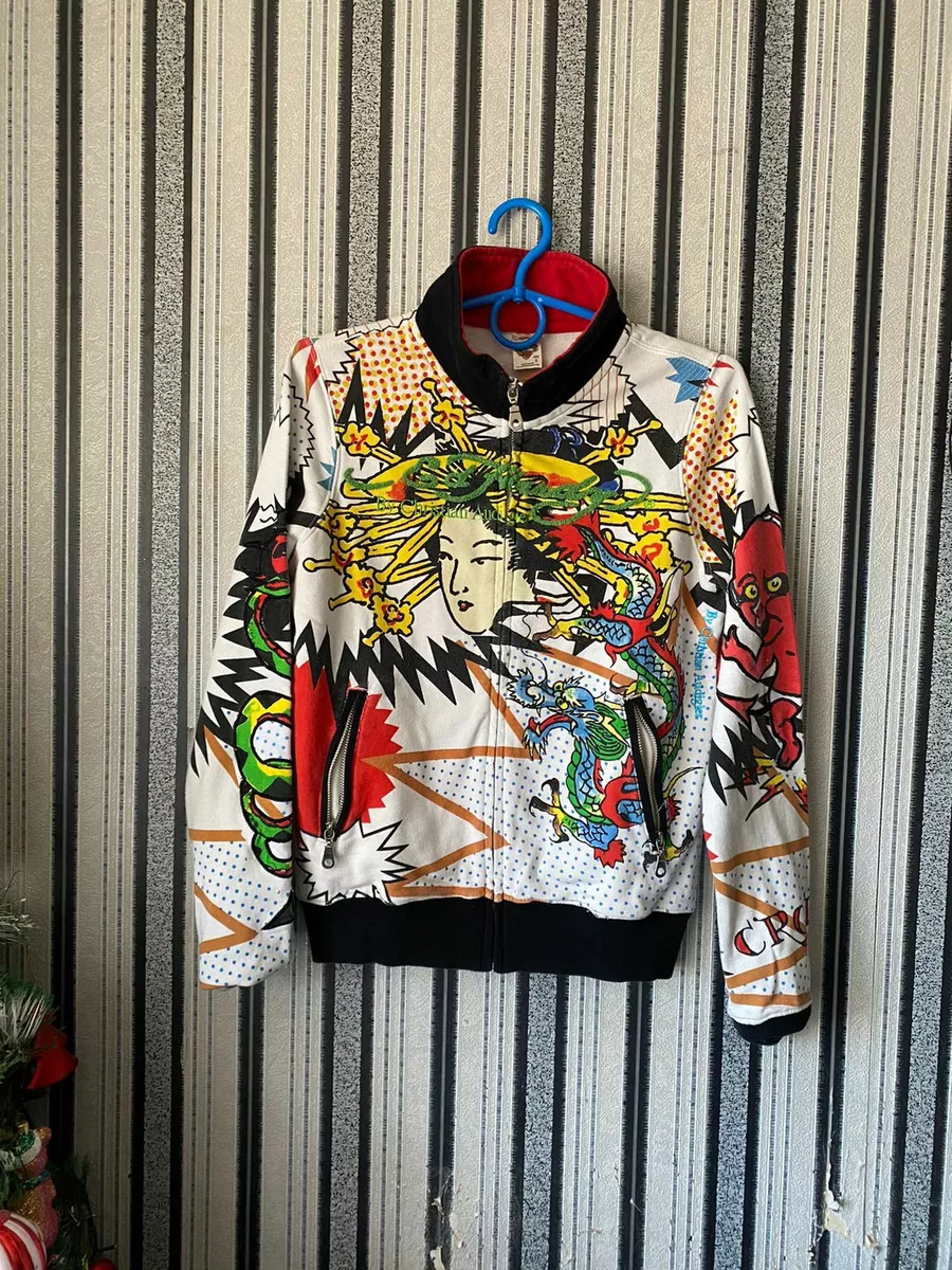 rare ed hardy by christian audigier Track jacket women ZIP UP size s