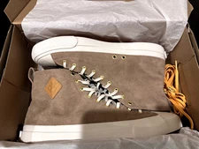 PF Flyers All American Hi Top Suede Sneakers Natural Tan Men's 10.5 Women's 12