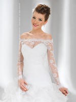 Bridal Ivory/white Lace Over-top Bolero Shrug Wedding Jacket Long Sleeve Bridal Ivory/white Lace Over-top Bolero Shrug Wedding Jacket Long Sleeve