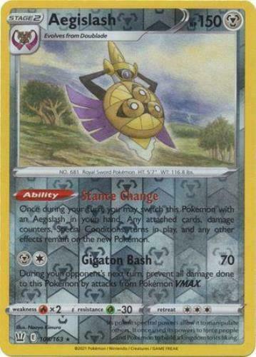 Pokemon - Aegislash - 108/163 - Reverse Holo Rare - Battle Styles - NM/M - New