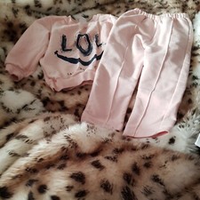 Baby Girls 2 PCS Tracksuit Sweatshirt Tops+Pants Set Kids Outfits Clothes