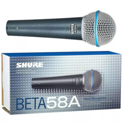Shure Beta58A Supercardioid Dynamic Vocal Mic Microphone With Case Fast Shipping