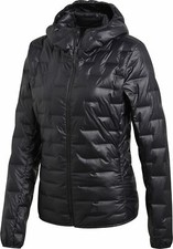 Adidas Sport Performance Women's W Lite Down Hooded Jacket CY8770 Black M L NEW