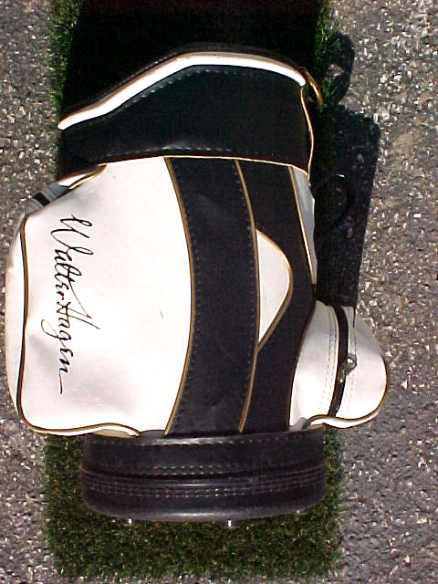 Vintage Walter Hagen Mini Del Safari 17" Den Caddy Black & White Golf Club Bag