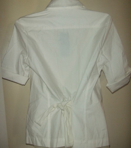 DEVERNOIS CHEMISIER 100% COTON TAILLE 38 BLANC - Picture 10 of 12