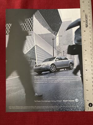 2004 Volkswagen VW Phaeton V8 Car Print Ad - Great To Frame!