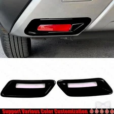 For Nissan Rogue 21-24 ABS Bright Black Exterior Rear Fog light Decor Frame Trim